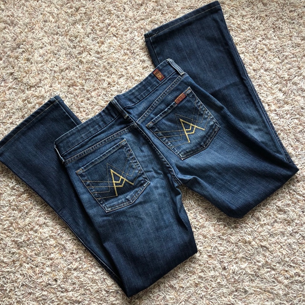 7 For All Mankind “A” Pockets Flair Jeans